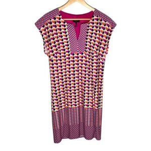 Laundry by Shelli Segal Pink Print Shift Dress Size S